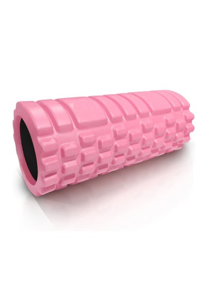 Buy Mahmir® EVA Foam Roller for Yoga, Deep Tissue Massage, Stretching, Physical Therapy, Relieve Stress, Improve Mobility with Foam Roller for Legs and Muscles - Deep Tissue Massage Tool (Pink) in UAE