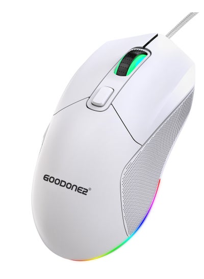 اشتري G300 Wired Gaming Mouse, 7200 DPI, 6 Programmable Buttons, 2 Back Cover interchangeable, PC/Mac Computer and Laptop Compatible في الامارات