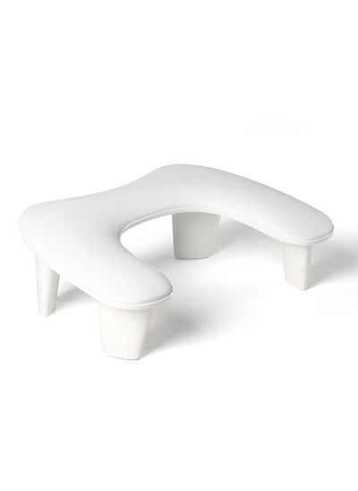 Buy Nail Arm Rest for Nails Tech, White U Shaped - Comfortable Manicure Nail Hand Rest Pillow Cushion, PU Leather Nail Armrest Stand for Acrylic Nail Art Tech, Quick Installation Nail Arm Rest in UAE