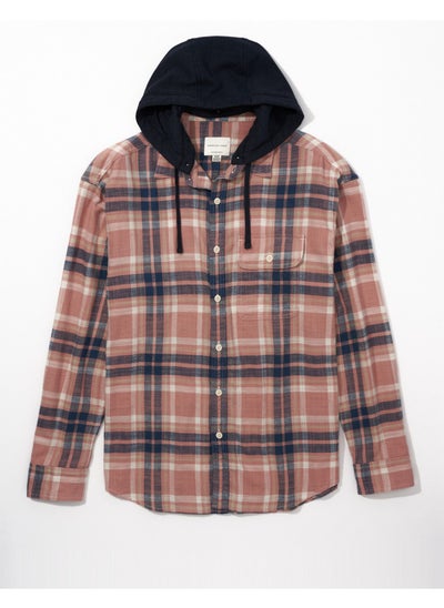 Buy AE Super Soft Hooded Flannel Shirt in UAE