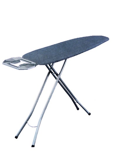 اشتري Lynx Stainless Steel Turkish Ironing Board Non-slip Foot, Height Adjustment Handle, Steam Permeable Body and Silicone With Cotton Cover 30 X 100 CM في السعودية