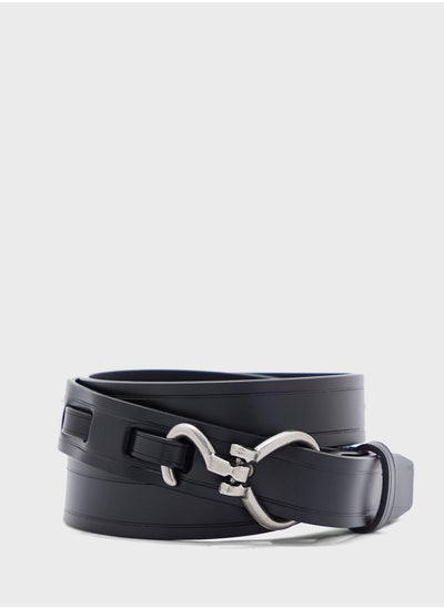 Buy Weave Detail Waist Belt in UAE