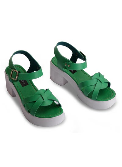 Buy Medical Sandal Leather-Green in Egypt
