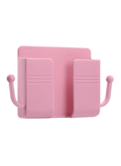 Buy Wall Mount Phone Holder Stand Multi Purpose Phone Charging Dock With Adhesive Pink in UAE