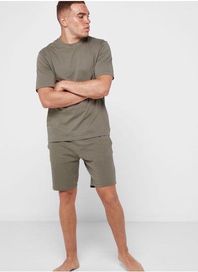 Buy Crew Neck T-Shirt & Shorts Set in UAE