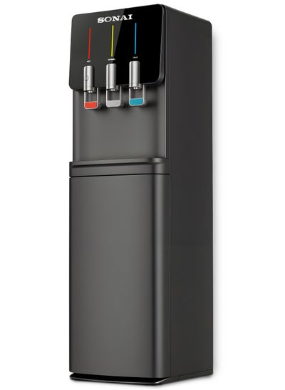 Buy water dispenser 3 taps with cabin MAR-2230 C Black 17.7L Capacity in Egypt