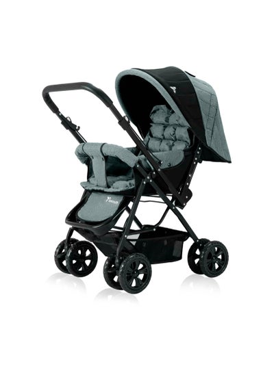 اشتري Teknum Reversible Look at Me Stroller - Dark Grey في السعودية