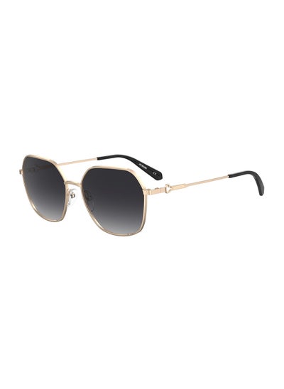 Buy Women's UV Protection Octagonal Sunglasses - Mol063/S Blk Gold 55 - Lens Size: 55 Mm in UAE