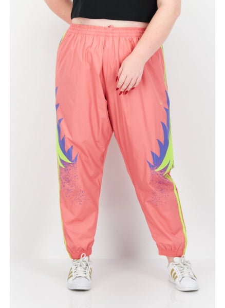 Buy Women Plus Size Training Track Pant, Dark Pink Combo in UAE