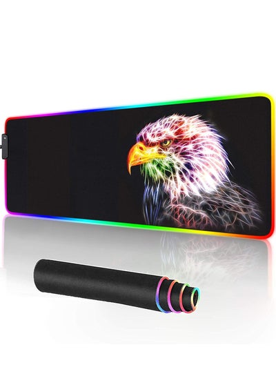 Buy EAGLE RGB Mouse Pad ,Large Gaming Mouse Pad , Lighting Modes ,80 CM x 30 CM in Egypt