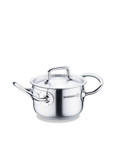 Buy Korkmaz Gastro Proline Stainless Steel Saucepan, 12 cm in Saudi Arabia