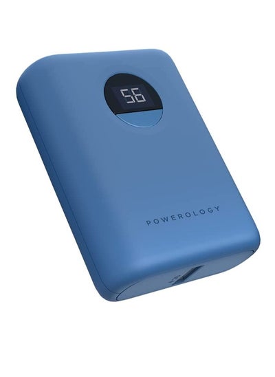 Buy Powerology Ultracompact Power Bank 10000Mah Pd 20W - Blue in Saudi Arabia