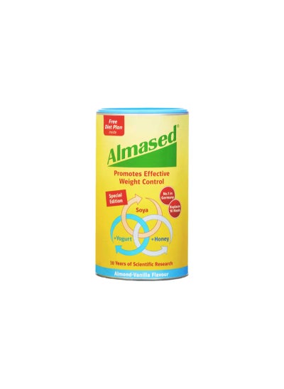 Buy Almased Soya, Yogurt and Honey Meal Replacement Almond Vanilla Flavour - 500g in UAE