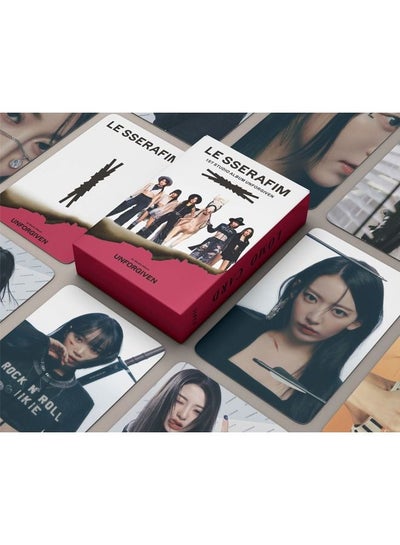 Buy 55-Piece LE SSERAFIM 2023 New Album UNFORGIVEN Lomo Card in Saudi Arabia