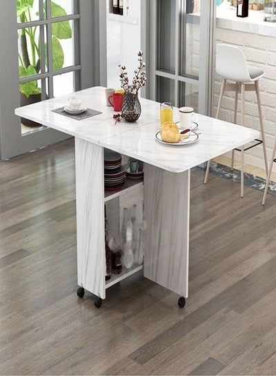 Folding Multifunctional Dining Table With Wheels price in UAE | Noon ...