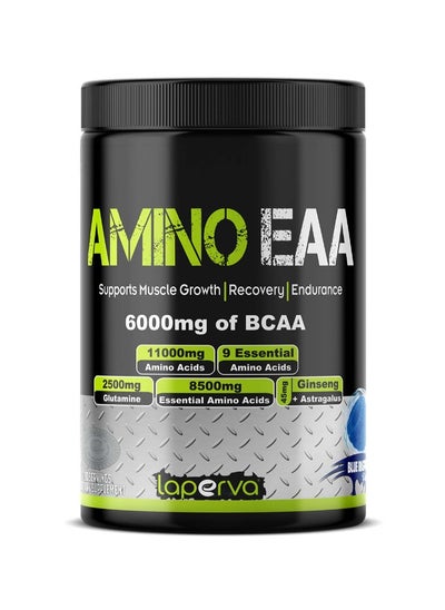 Buy Laperva Amino EAA + Glutamine, Blue Raspberry, 30 Servings - 390 Gm in Saudi Arabia