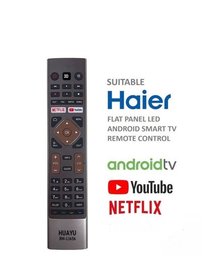 Buy Replacement Remote Control For Haier Smart LCD LED TVs With Netflix & YouTube Key Buttons in Saudi Arabia