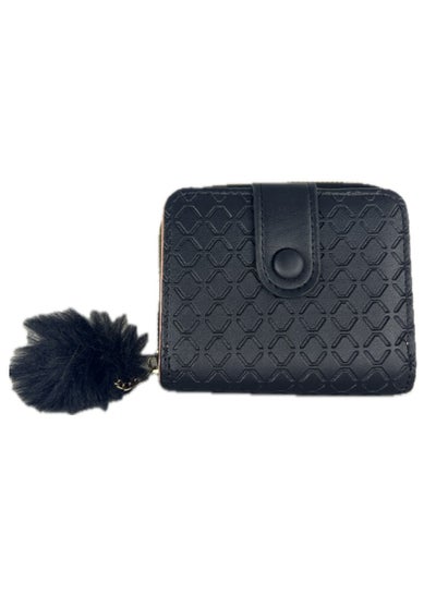 Buy Leather Zip Around Wallet For Women - Black in Egypt