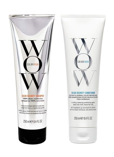 Buy Color Wow Color Security Shampoo and Conditioner Duo Set – for Fine to Normal Hair | Cruelty-Free, Vegan | Achieve Super Glossy, Hydrated Hair in UAE