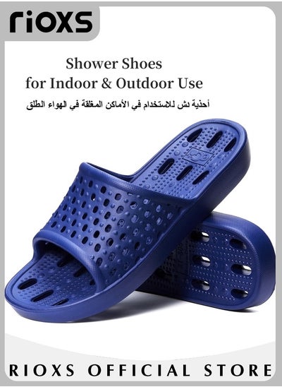 Buy Shower Shoes Quick Drying Non-Slip Comfortable Men Women House Slippers for Indoor and Outdoor Use in Saudi Arabia