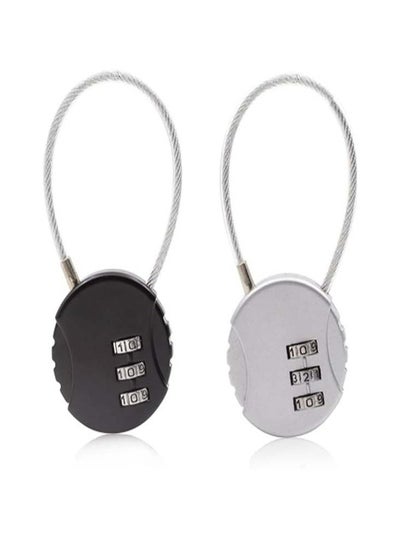 Buy 2 Pack Combination Lock 3 Digit in UAE