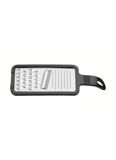 اشتري Utilita Universal Grater with Stainless Steel Blade and ABS Handle with Black Rubber Holder في الامارات