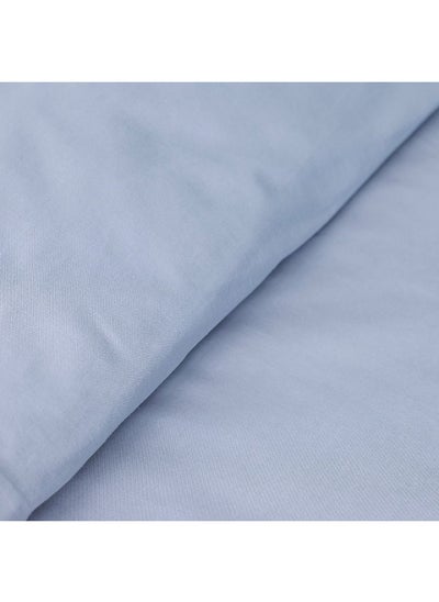 Buy Bliss 3 - Pieces Cotton Super King Duvet Cover Set - Grey - 260x220 cm 50x75 cm | 100% Cotton - 144 Thread Count Quilt Cover Comfortable Bedding Cover For Bedroom in UAE