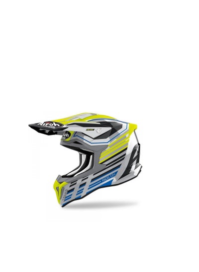 Buy Airoh Helmet Striker Shaded Yellow Gloss Large in UAE