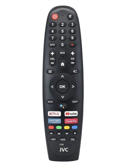 Buy Voice Remote Suitable For JVC Smart TV with Voice Assistant Netflix and Youtube Button in UAE