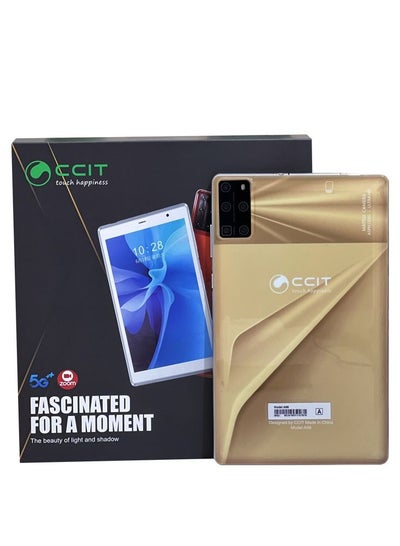 اشتري CCIT A98 5G 8inch display 4 GB RAM 128 GB ROM high capacity 4000 mAh tablet pc gold في الامارات