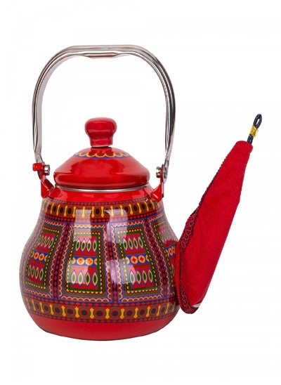 Buy Teapot Mouth bag for trips, Red, Size 15*6Cm in Saudi Arabia