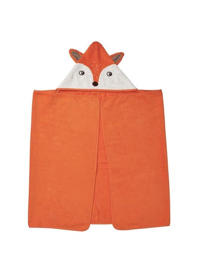 Buy Towel With Hood, Fox Shaped/Orange, 70X140 Cm in Saudi Arabia