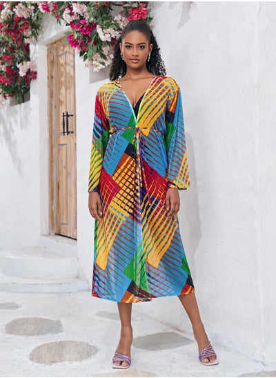 اشتري Beach Printed Robe Sunscreen Cover في الامارات