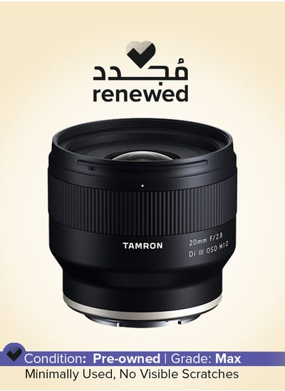 اشتري Renewed - 20mm f/2.8 Di III OSD M1:2 Lens في الامارات