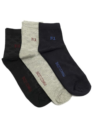 Buy Mens Premium Cotton Socks PACK OF 3 size EU 40 45 Comfortable Free Size Formal Mens Socks Crew Mid Calf Super Combed Material in UAE