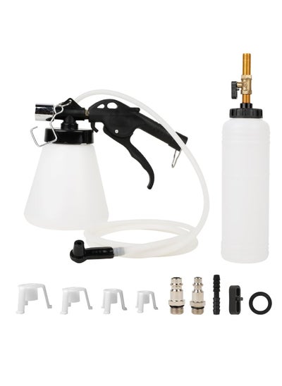 اشتري Brake Bleeder kit, Pneumatic Brake Fluid Bleeder Tool, Brake Bleeder, Aerodynamicsingle Person operationwith Oil Bottle, Suitable for All Models (1L) في الامارات