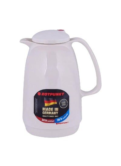 Buy High-Quality Metallic Vacuum Jug White 1 Liter 003-0049 in Saudi Arabia