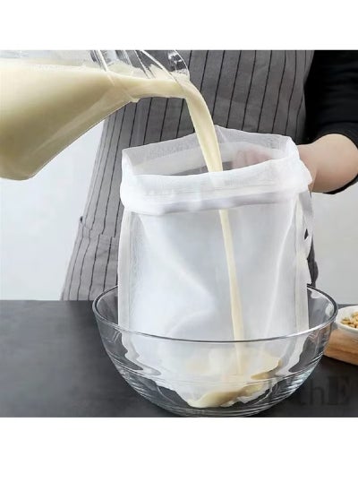 Buy 3pcs Food Grade Soy Milk Filter Bags 200 Micron 20*30CM Fine Mesh Bag Milk Filter Bag All Purpose Food Strainer Nylon Cheesecloth in Saudi Arabia