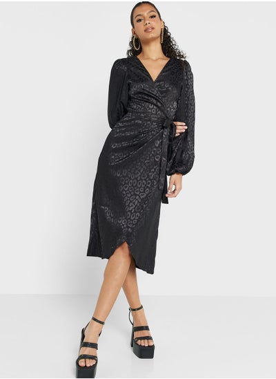 Buy Jacquard Wrap Dress in UAE