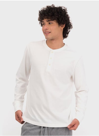 Buy Logo Henley T-Shirt in UAE