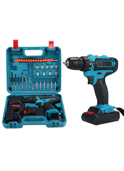 اشتري 24VH Rechargable Lithium Electric Drill Set, Hand Electric Power Drill, Lithium Power Impact Drills Cordless （1 electricity and 1 charge） في الامارات