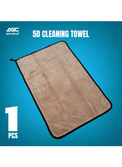 Buy 5D Cleaning Towel 1Pcs Microfiber Towel 40x60cm 600GSM Wash And Dry Lint-Free Super Quality in Saudi Arabia