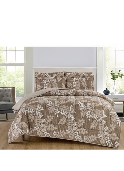 Buy Double-sided printed bedspread for a refreshing summer with microfiber materials, size 220*240cm in Saudi Arabia