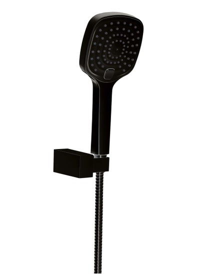 Buy Infinity Hand Shower Set With Pipe And Bracket Black in Saudi Arabia