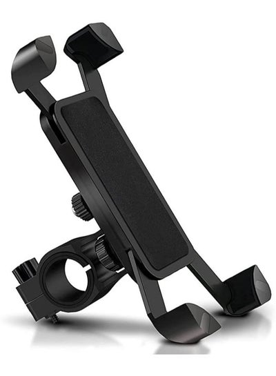 اشتري 360 Rotation Anti Shake Bike Cell Phone Holder Adjustable Universal Mountain Bicycle Motorcycle Phone Mount Stand Cradle Clamp Bike Handlebar Accessories في الامارات