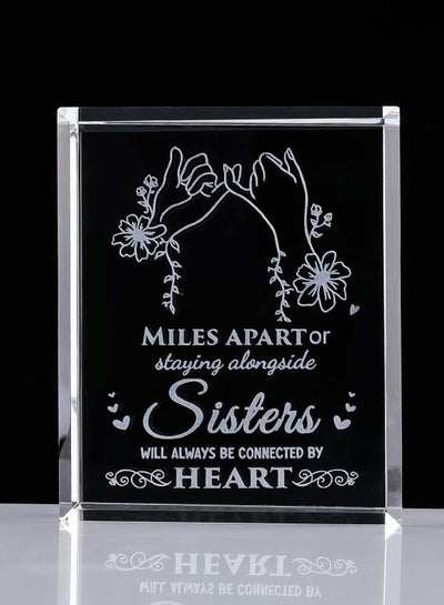 Buy Sisters gifts from sister Crystal Keepsake Paperweight,Personalized Birthday gifts for Favorite Sister in Saudi Arabia