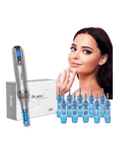 اشتري Dr. Pen M8S Microneedle Pen Cordless Beauty Pen Skincare Tools Set with 10pcs Replacement Cartridges في الامارات