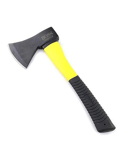 اشتري Gardening Tools Hatchet Axe Fiberglass Body Rubberized Handle Wood Cutting Axe, Camping Axe, Safety Axe 1 Kg في الامارات