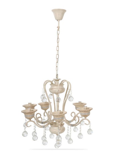 Buy Imperial Chandelier White/Gold 60x80 cm in UAE