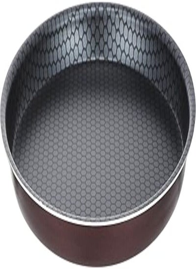 Buy Trueval Round Teflon Pizza Pan, Size 24 - Maroon in Egypt